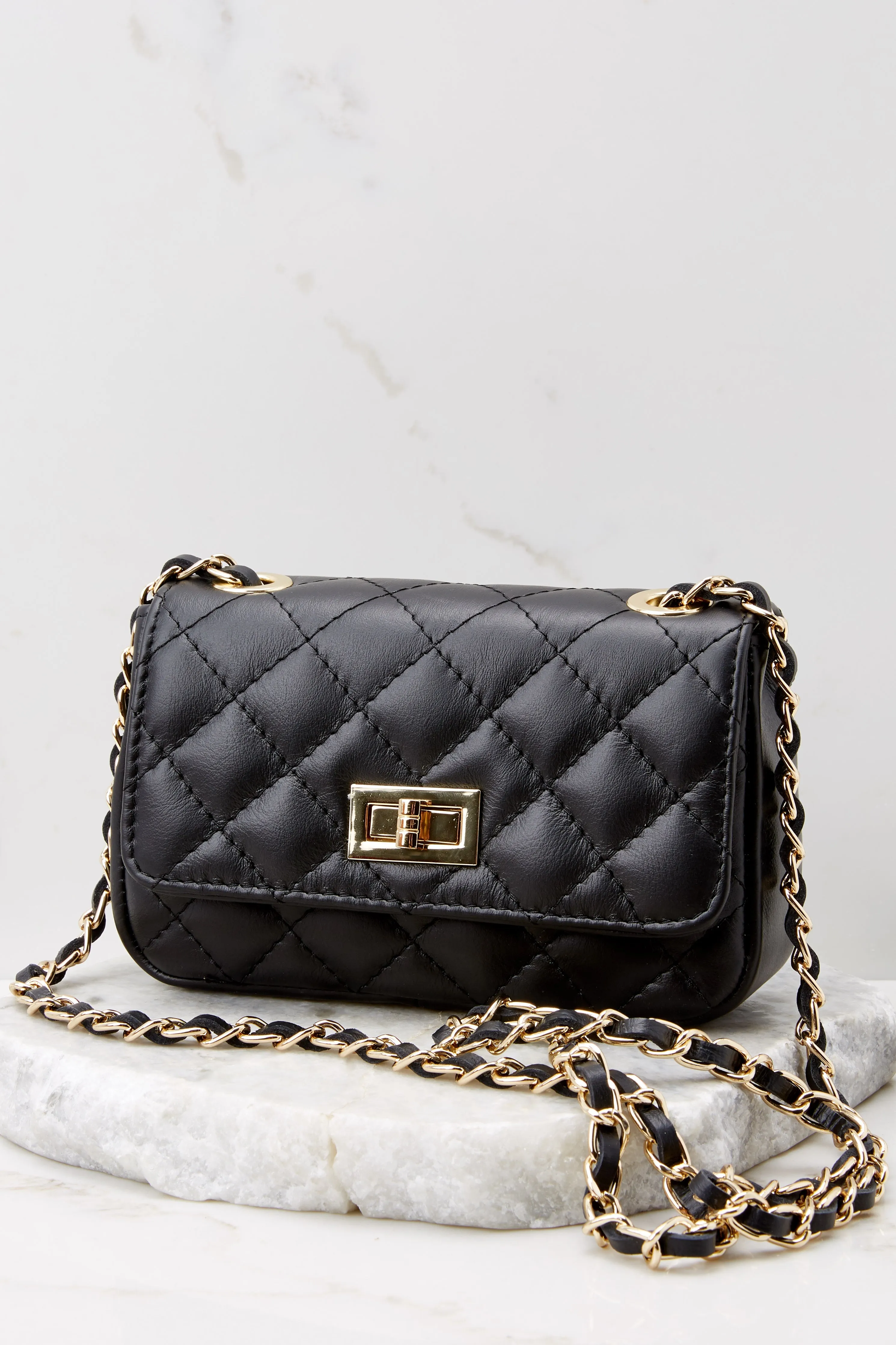 Easy Street Black Leather Bag