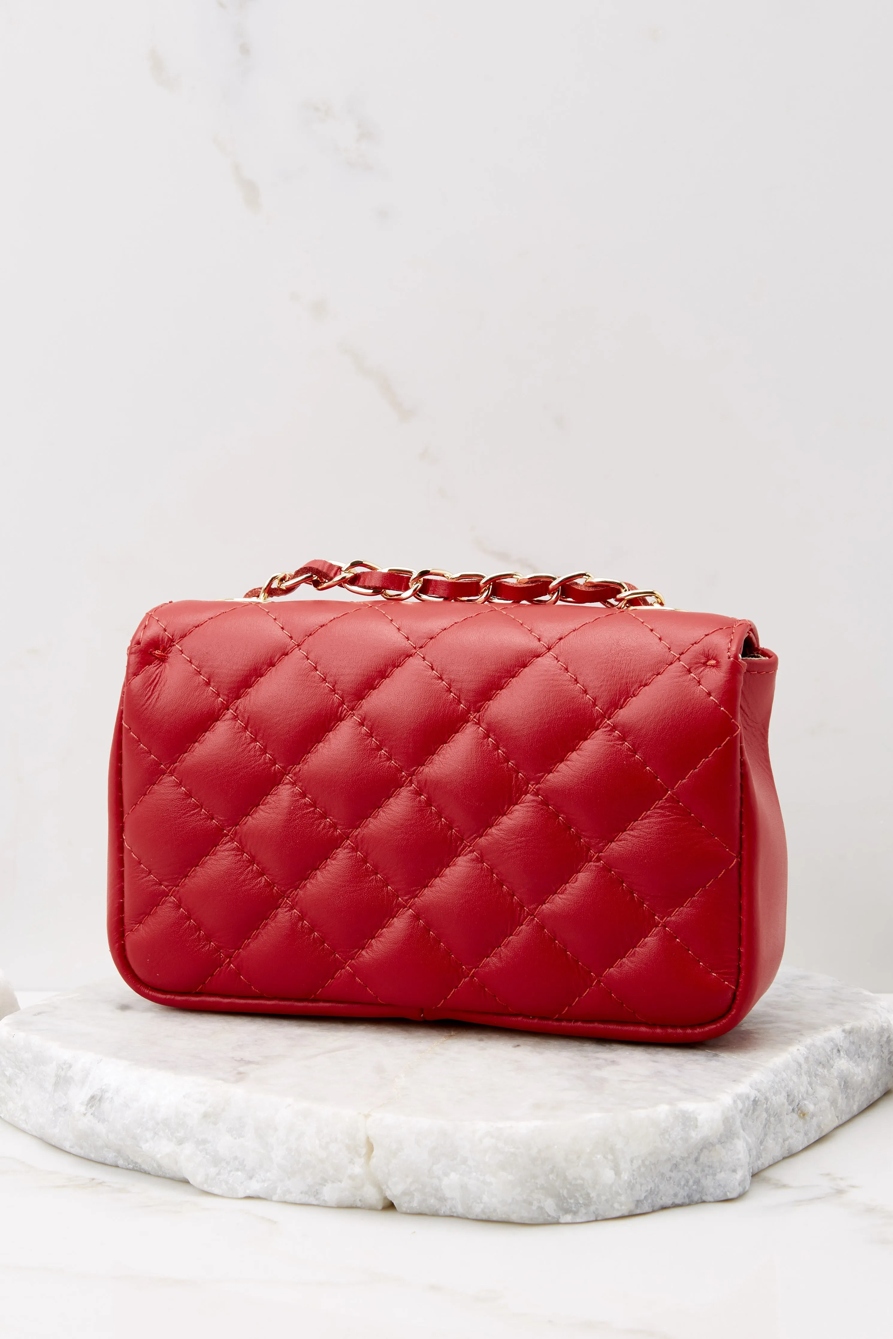 Easy Street Red Leather Bag