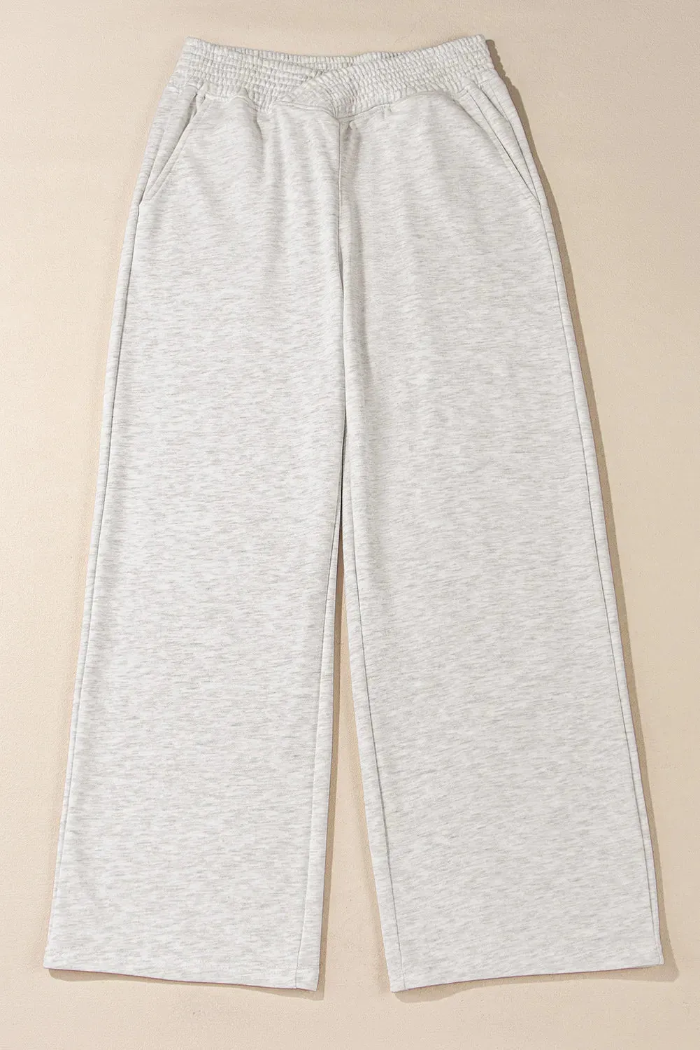 Elastic Waist Active Pants with Pockets