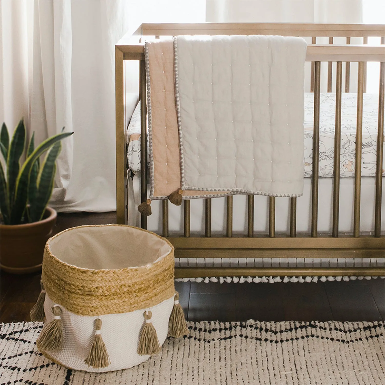 Ezra Copper Quilted Blanket