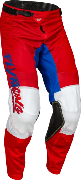 Fly Racing Youth Kinetic Mesh Khaos Pants Red/White/Blue