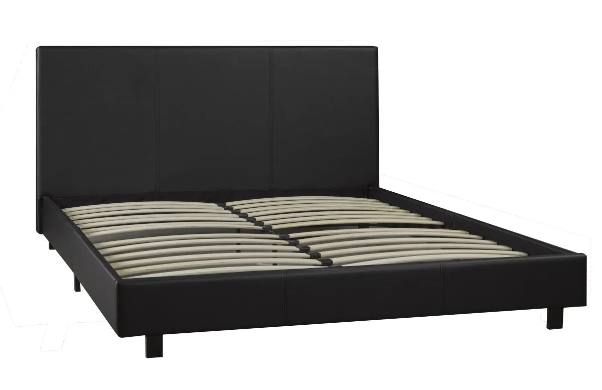 Full Bed & Mattress Set - Black