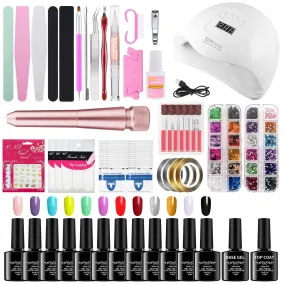 Gel Polish Set Nail kit Manicure Implement Salon Opening Nail Making Nail Polish Led Nail Lamp