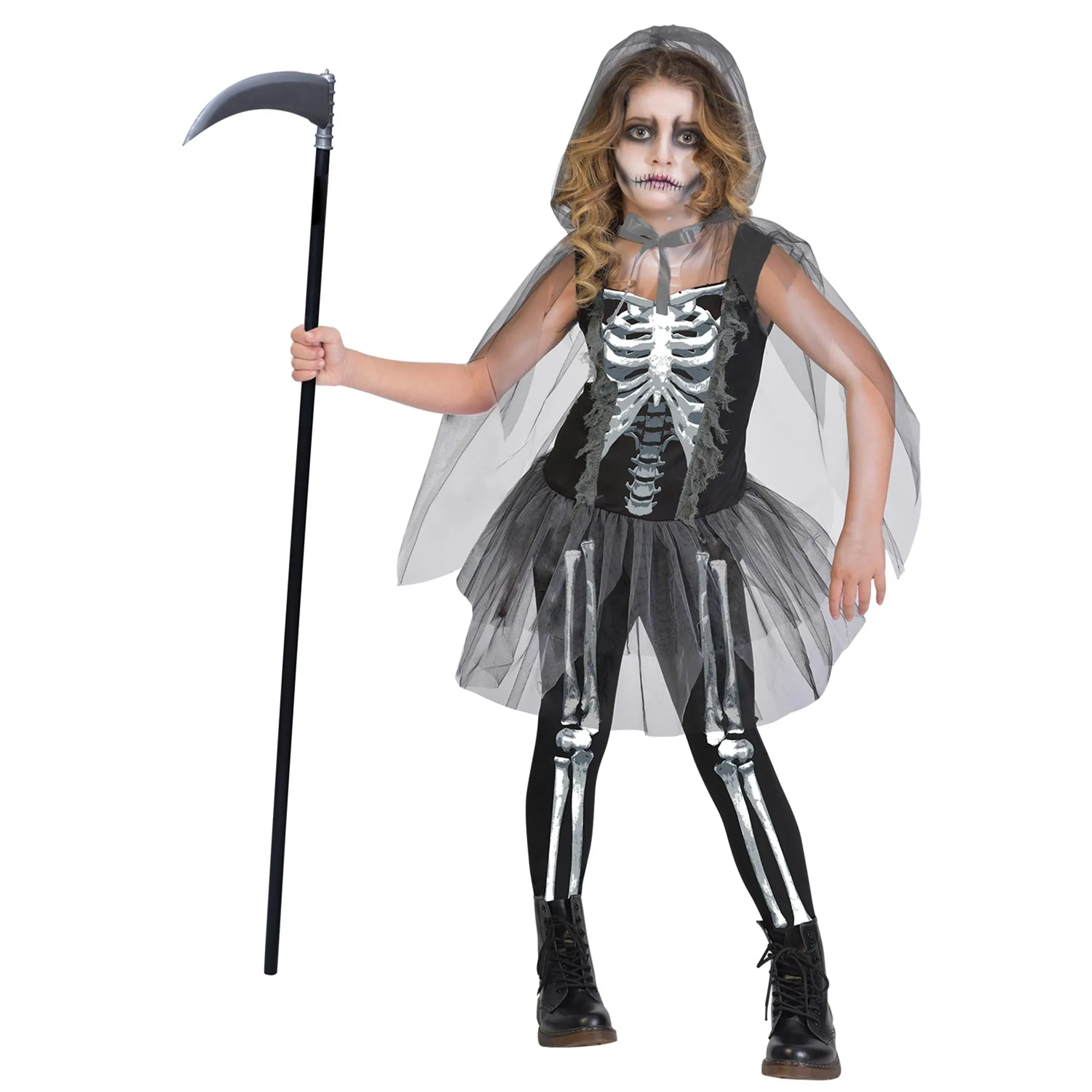 Girls Costume - Grim Reaper Costume