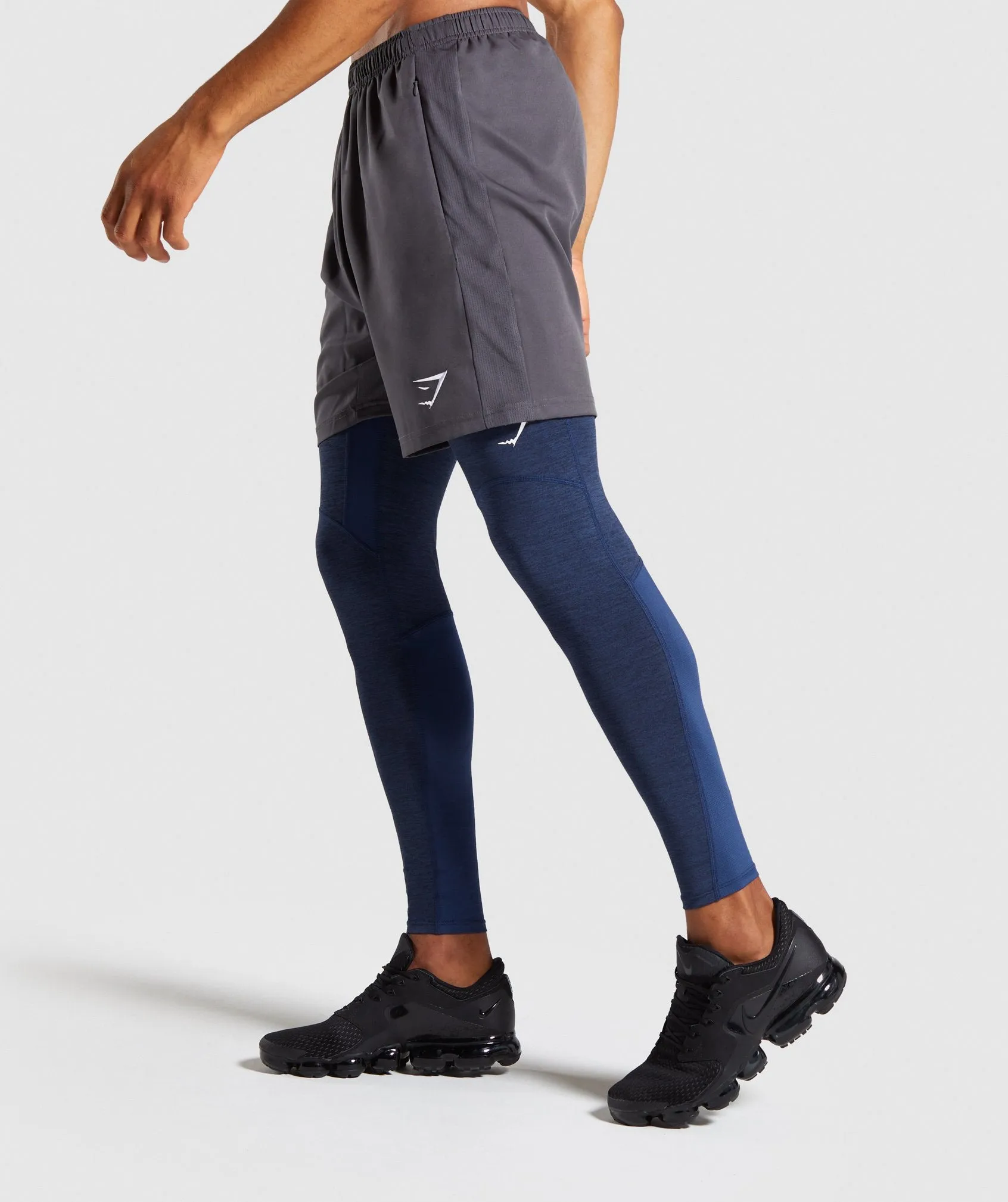 Gymshark Element  Baselayer Leggings - Dark Blue Marl