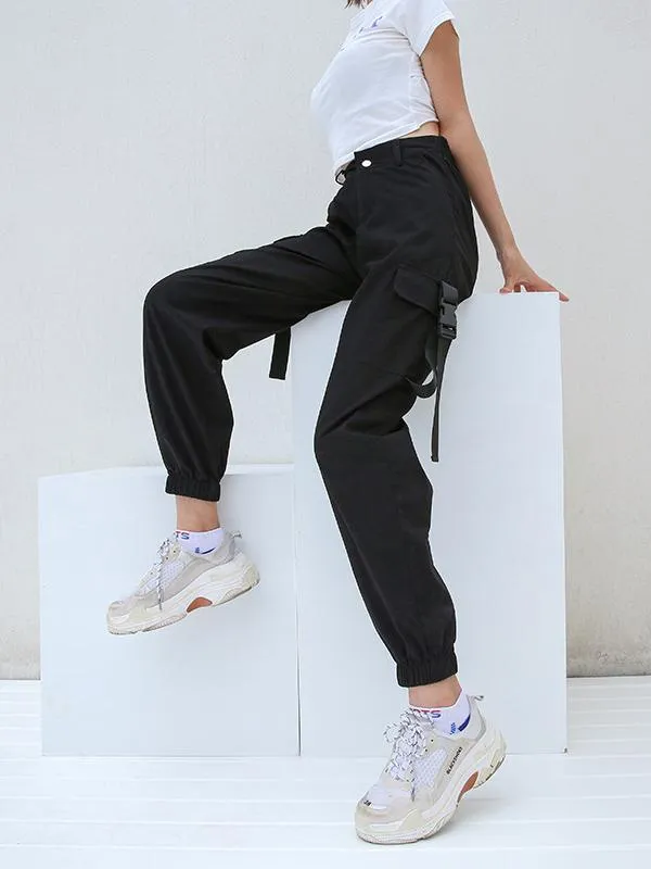 High Waist Cargo Pants For Women