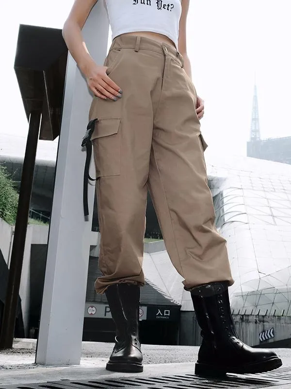 High Waist Cargo Pants For Women