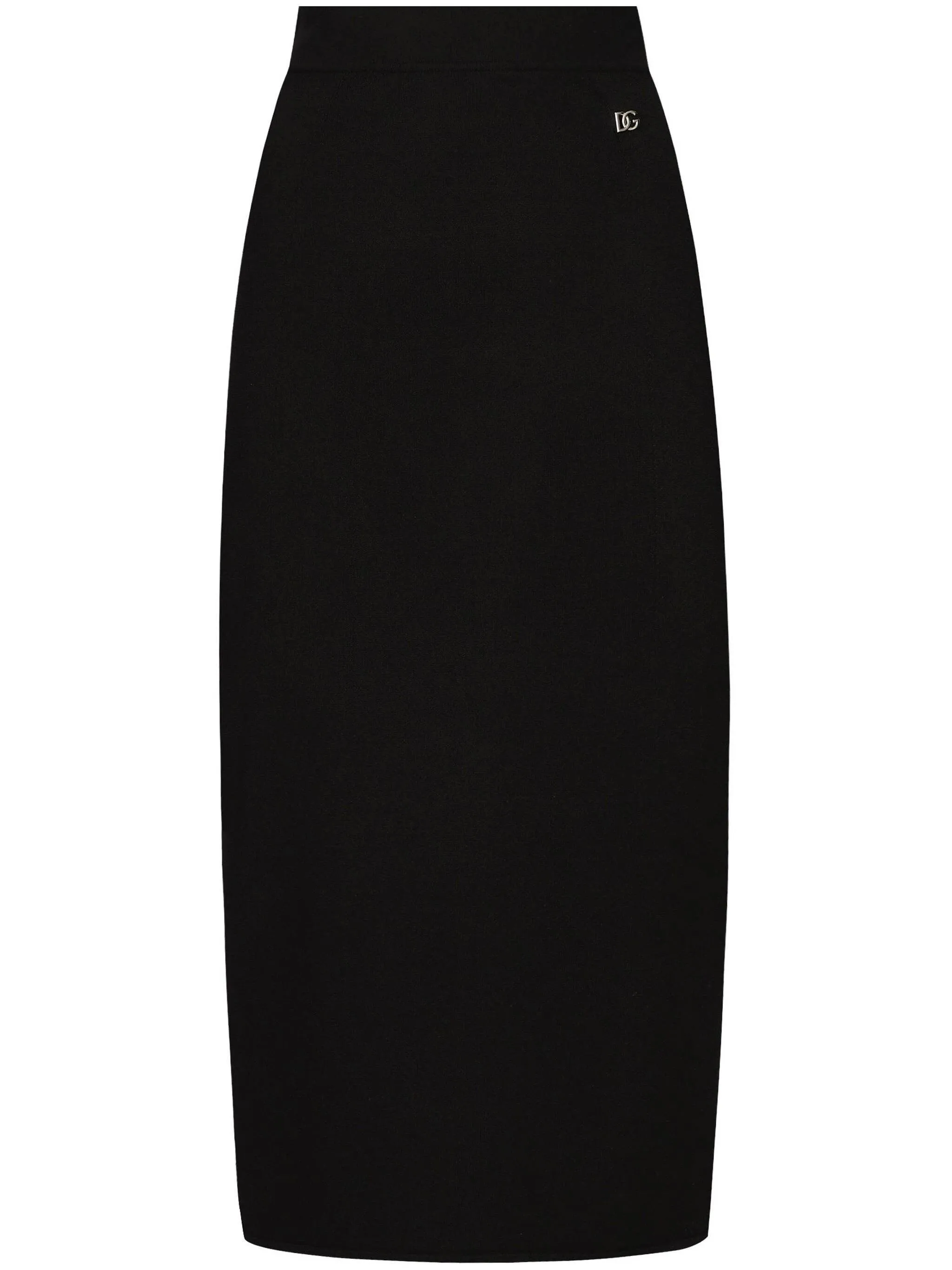 High-Waisted DG Logo Pencil Skirt