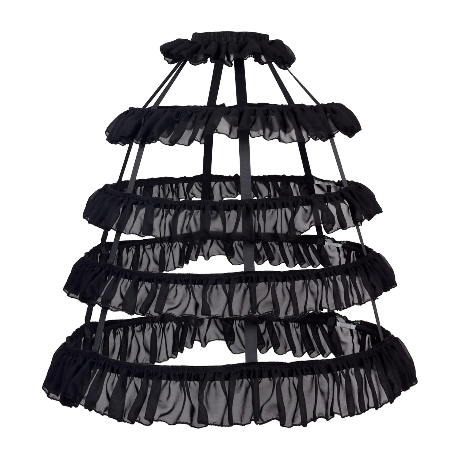 Hoopla- the Ruffled Cage Hoop Petticoat Skirt