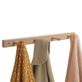 iDesign Wood Rack - 4 Peg in Natural