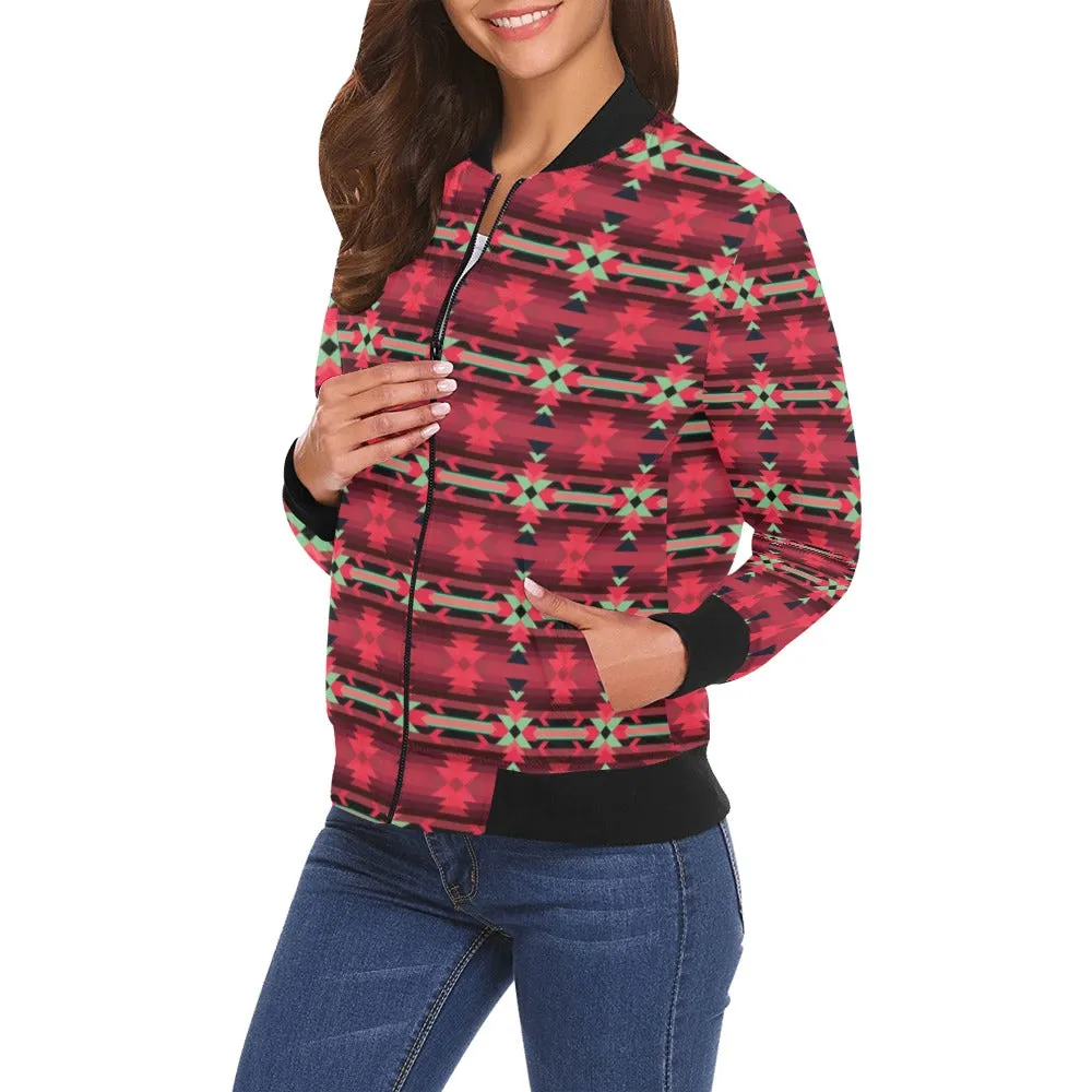 Inspire Velour Bomber Jacket for Women