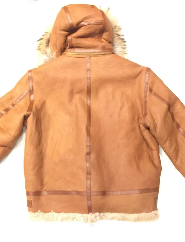 Kashani Buckle Maple Curly Shearling Jacket