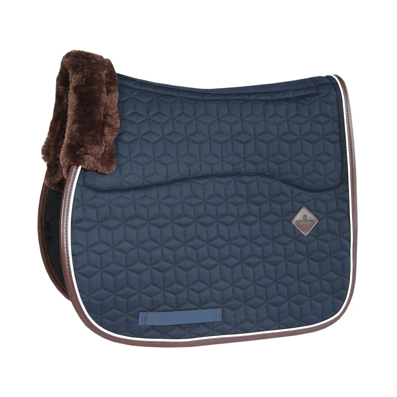 Kentucky Horsewear Skin Friendly Star Quilt Jumping Saddle Cloth - Navy