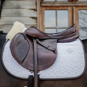 Kentucky Horsewear Skin Friendly Star Quilt Jumping Saddle Cloth - White