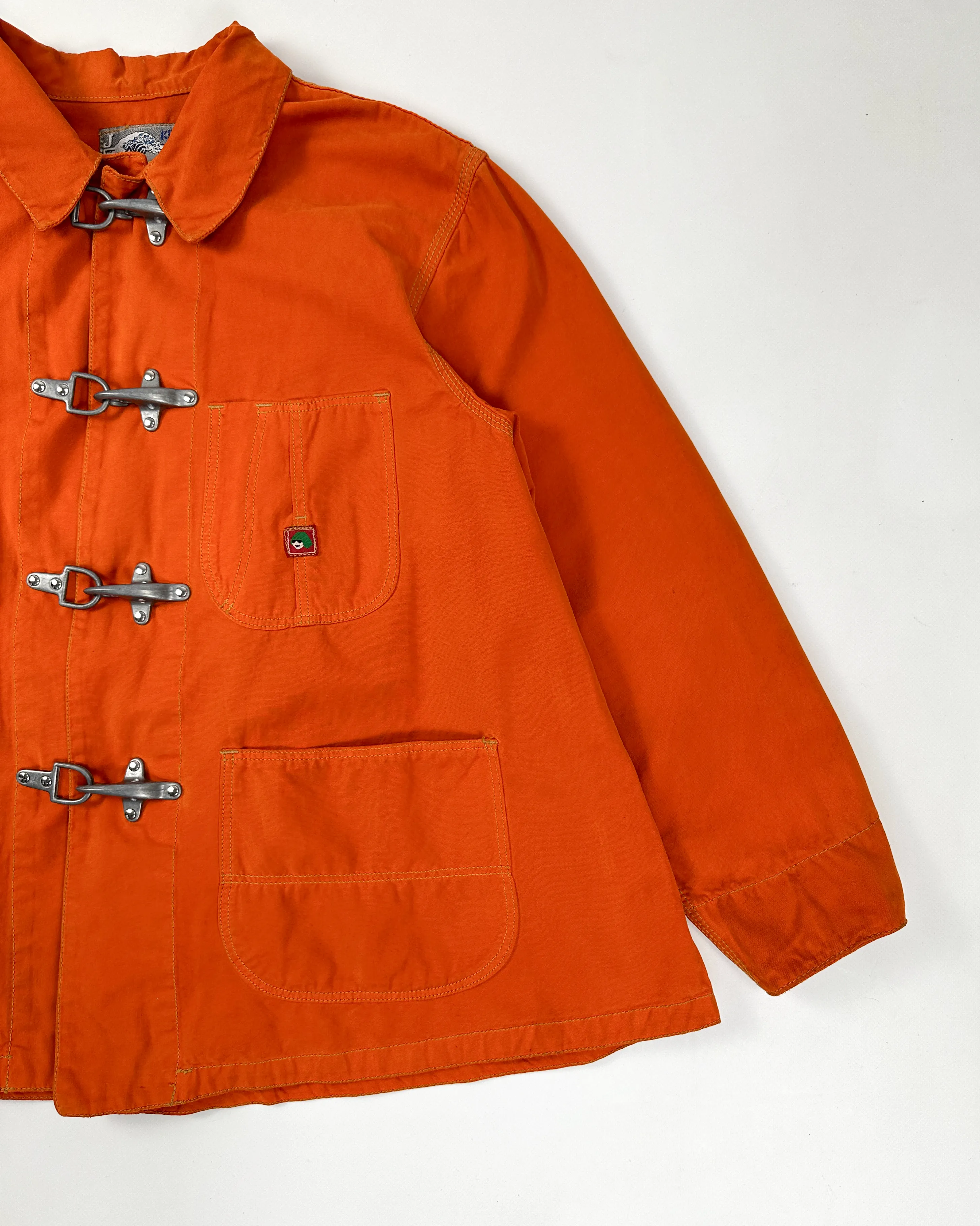 Kenzo Jeans Orange Fireman Boxy Jacket 1990's