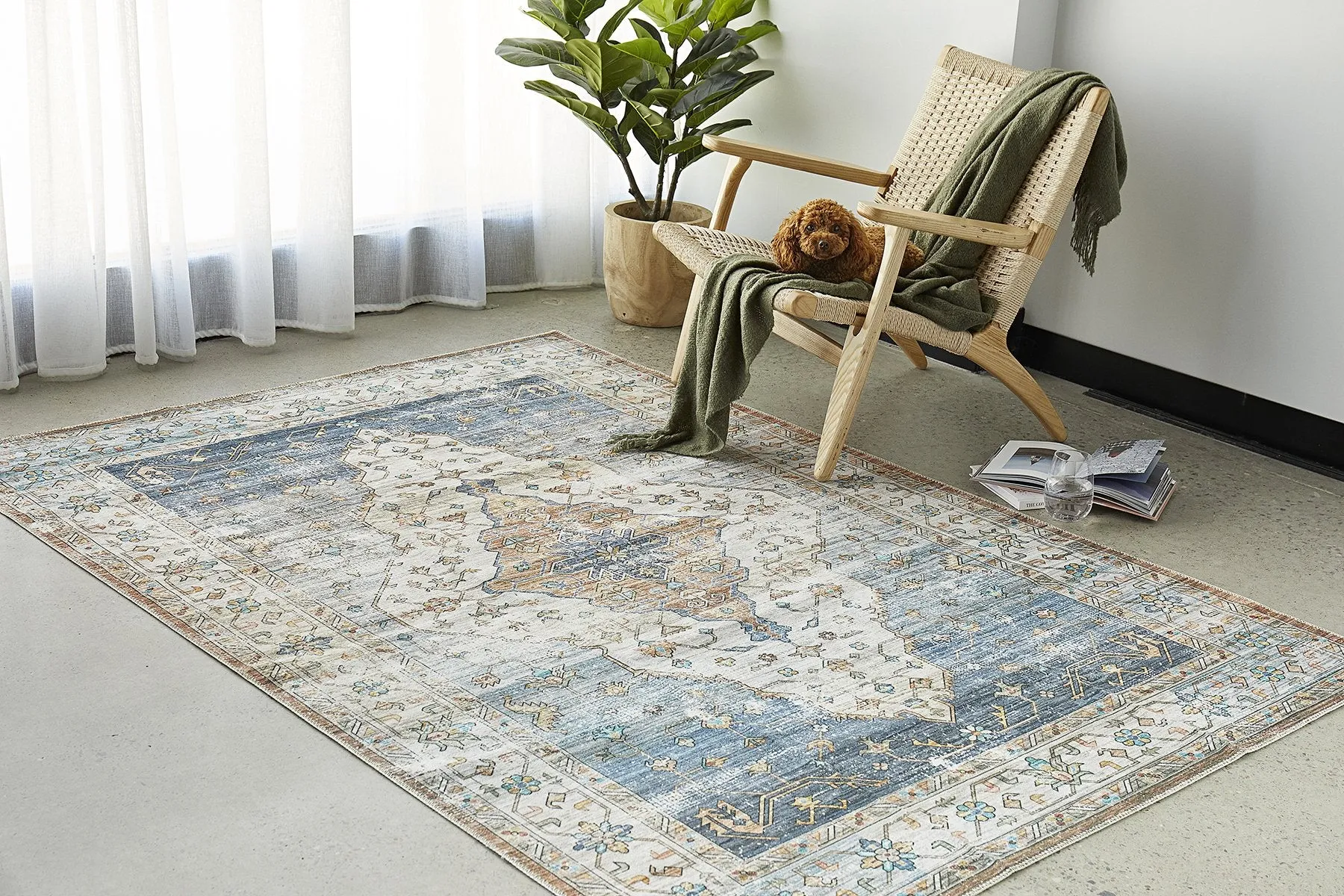 Kindred Blair Rug (Blue) by Rug Culture