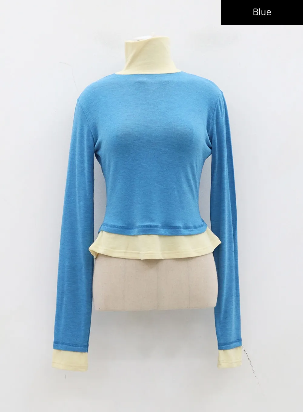 Layered Two Color Turtleneck CD26