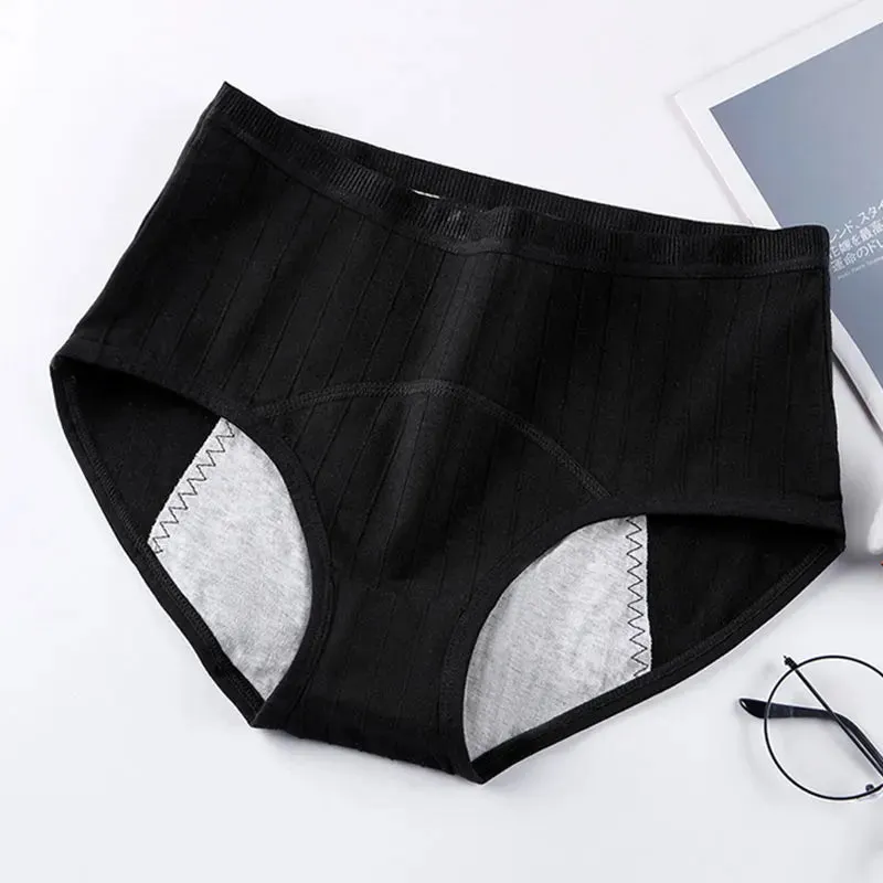 Leak Proof Menstrual Panties For Menstruation Cotton Physiological Pants Women Underwear Period Briefs Female High Waist Briefs