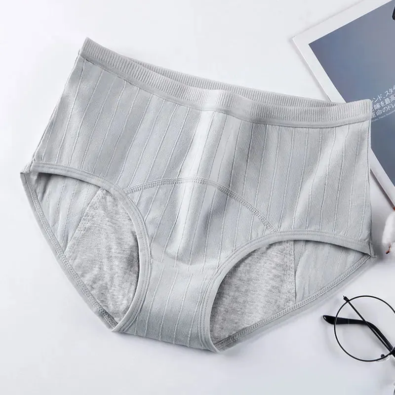 Leak Proof Menstrual Panties For Menstruation Cotton Physiological Pants Women Underwear Period Briefs Female High Waist Briefs