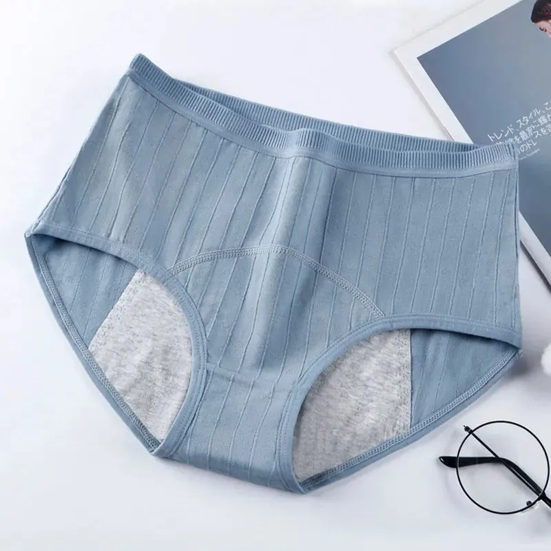 Leak Proof Menstrual Panties For Menstruation Cotton Physiological Pants Women Underwear Period Briefs Female High Waist Briefs