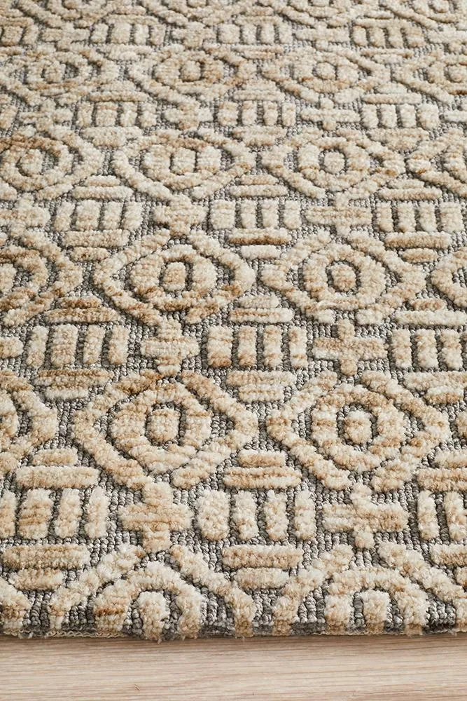 Levi Hannah Natural Grey Rug