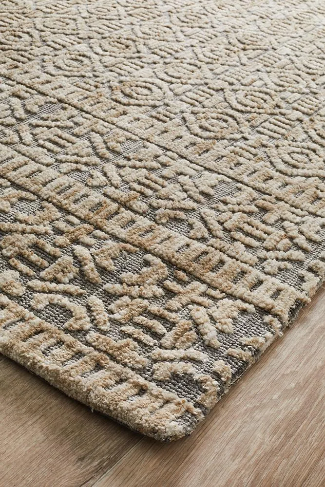 Levi Hannah Natural Grey Rug