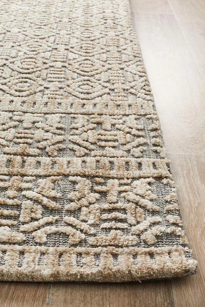 Levi Hannah Natural Grey Rug