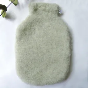 Light Grey Irish Wool Hot Water Bottle Cover