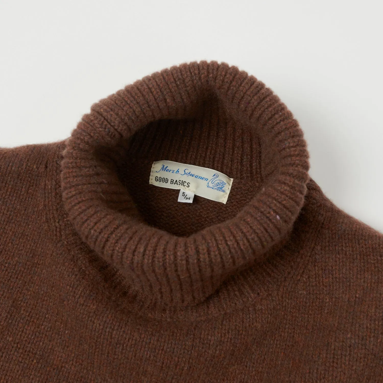 Merz b. Schwanen LOCT01 Turtleneck Knit Pullover - Chestnut