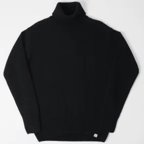 Merz b. Schwanen LOCT01 Turtleneck Knit Pullover - Deep Black