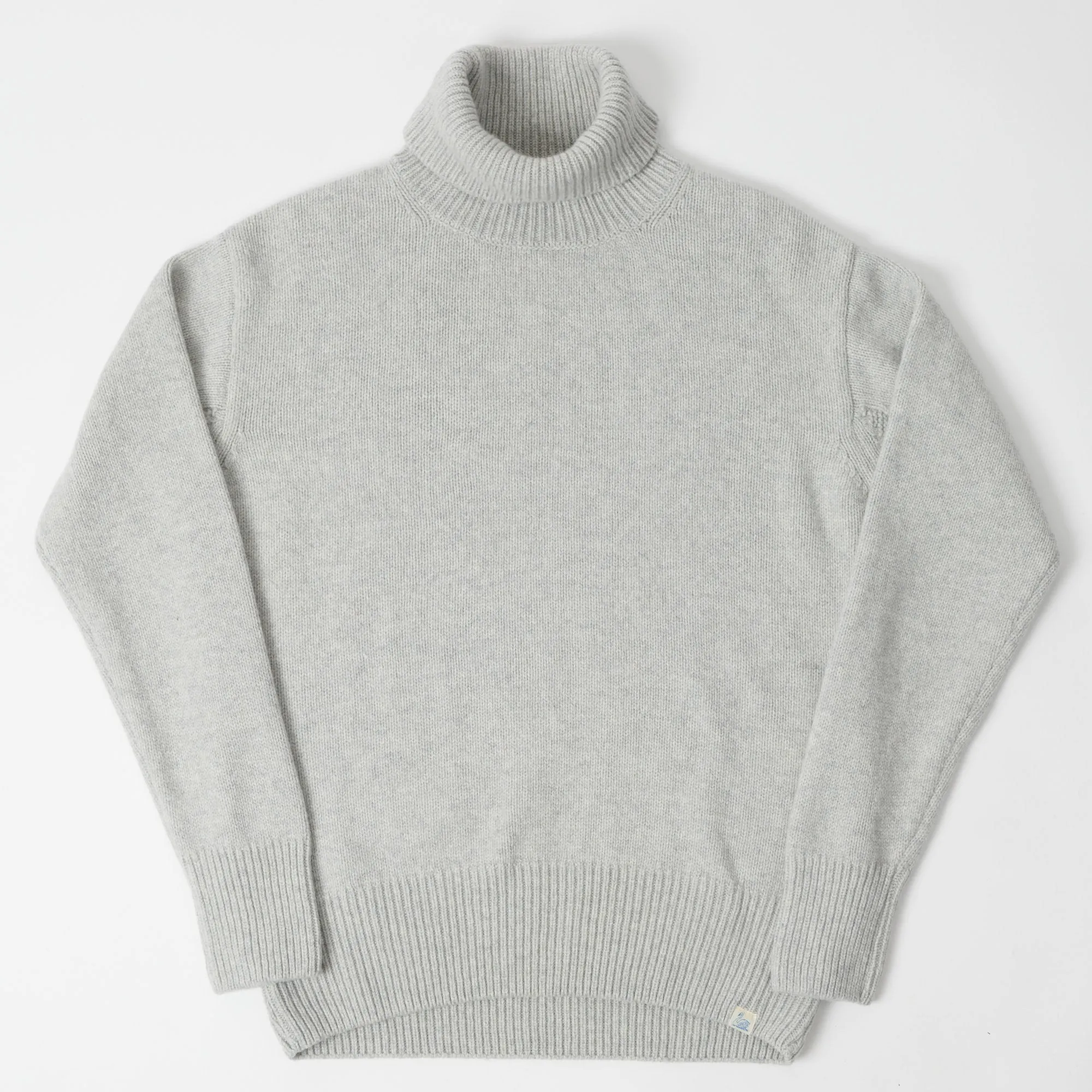 Merz b. Schwanen LOCT01 Turtleneck Knit Pullover - Grey Melange