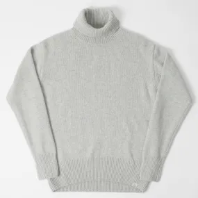 Merz b. Schwanen LOCT01 Turtleneck Knit Pullover - Grey Melange