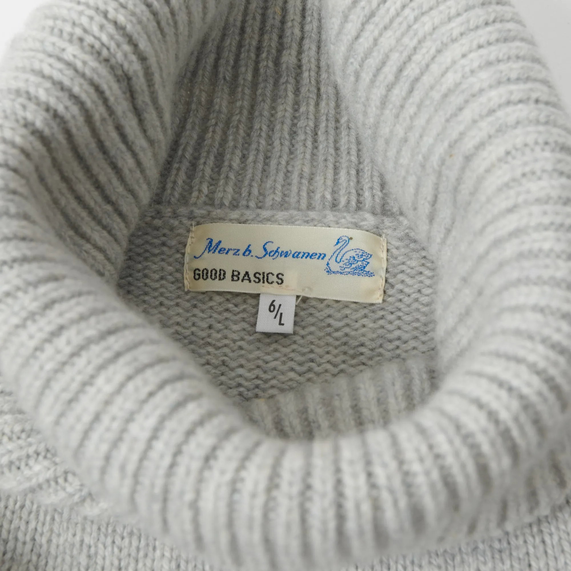 Merz b. Schwanen LOCT01 Turtleneck Knit Pullover - Grey Melange