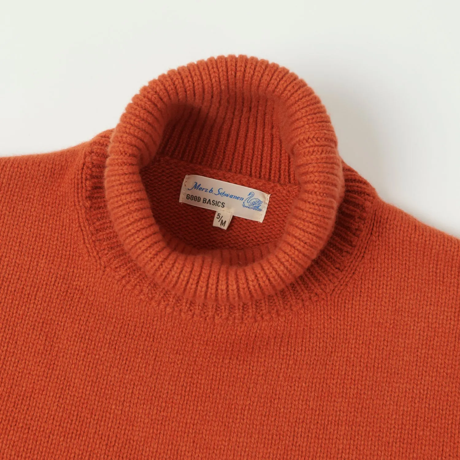 Merz b. Schwanen LOCT01 Turtleneck Knit Pullover - Rust