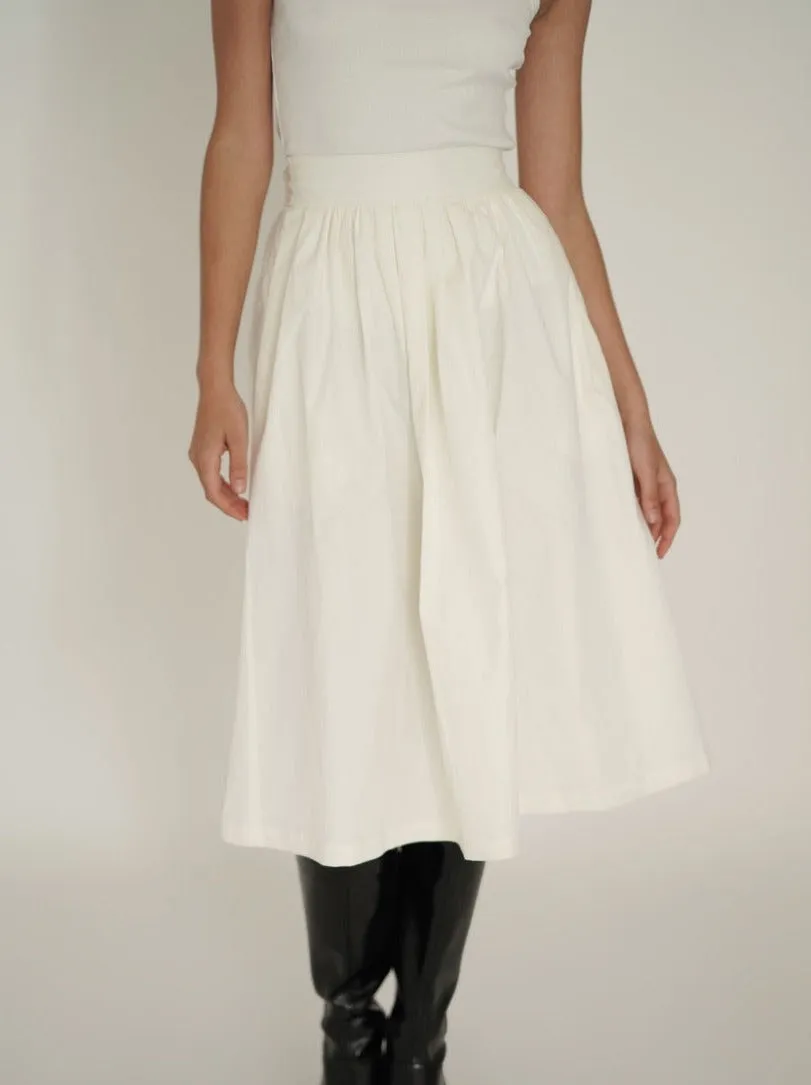 Midi A-Line Skirt