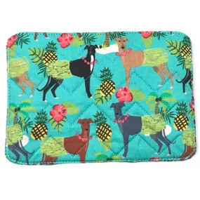 Mug Rug - Hula Hounds Quilted Chevron