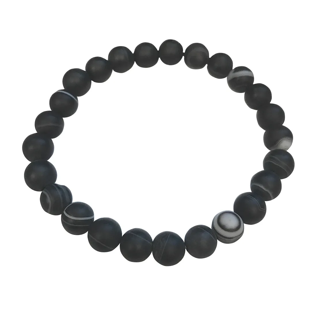 Natural Gem Beads Flex Bracelet