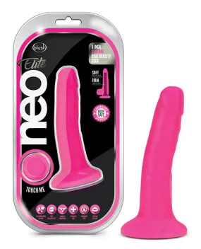 Neo Elite 6 inches Dual Density Cock Neon Pink Dildo from Blush Novelties