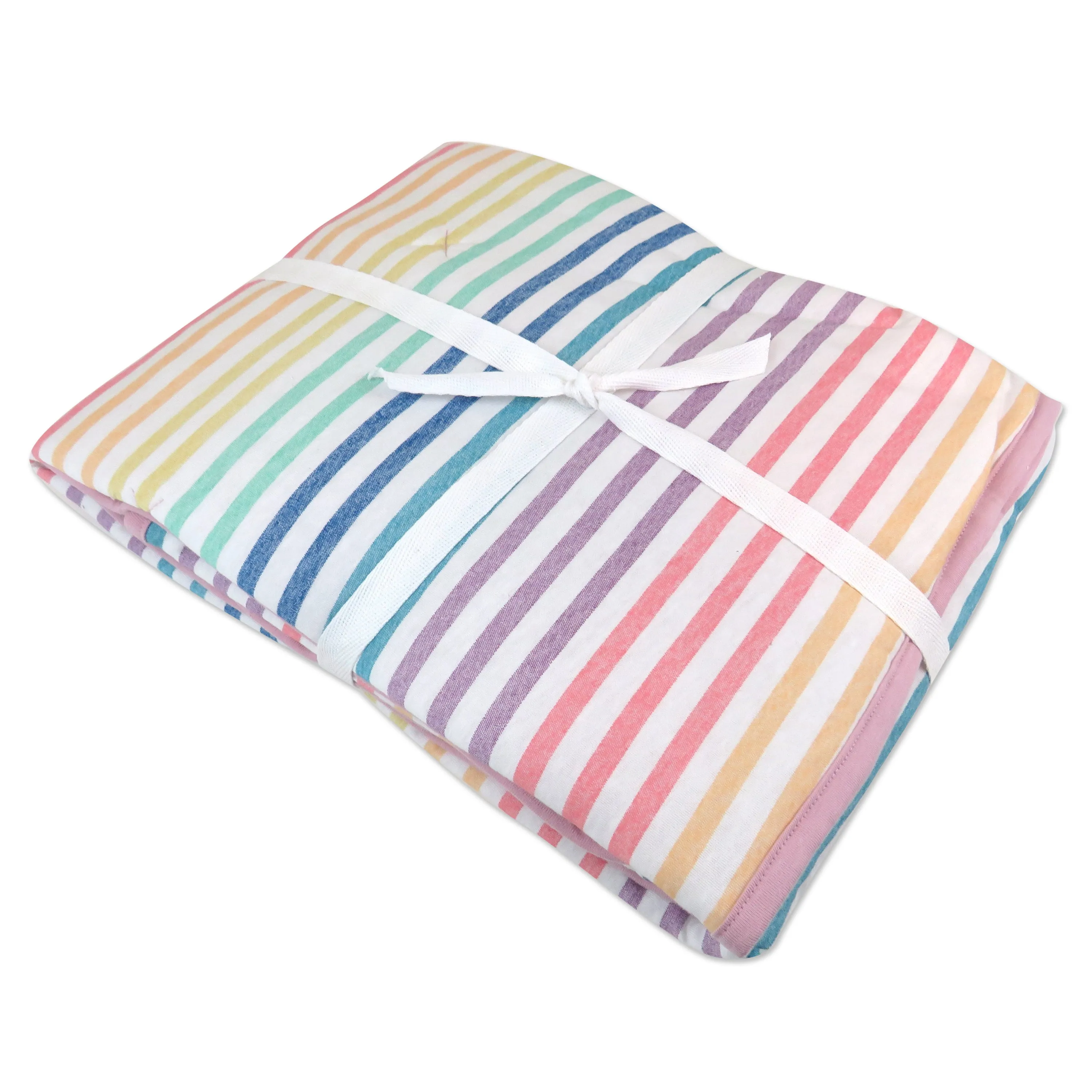 Organic Cotton Hand-Quilted Reversible Baby Blanket