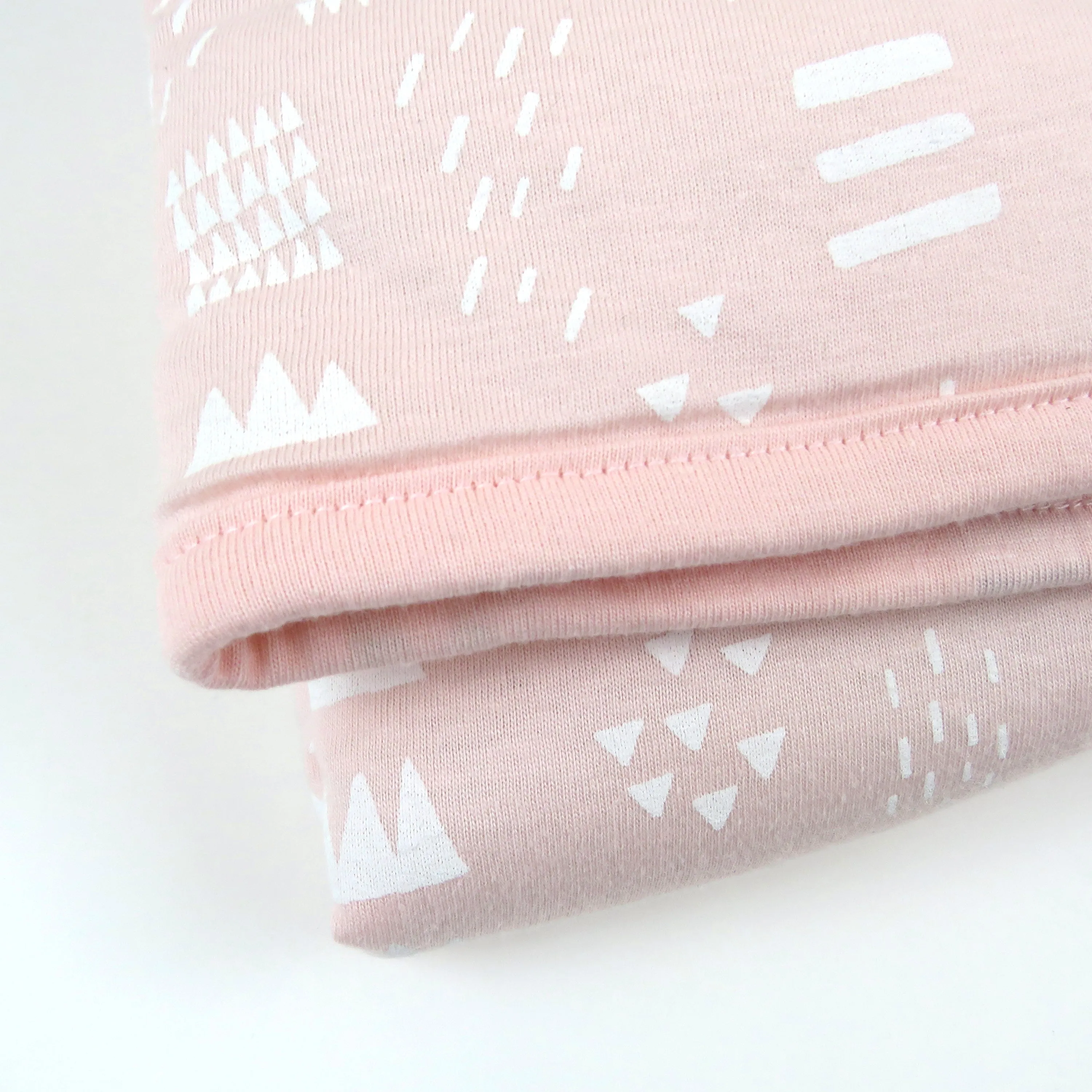 Organic Cotton Hand-Quilted Reversible Baby Blanket