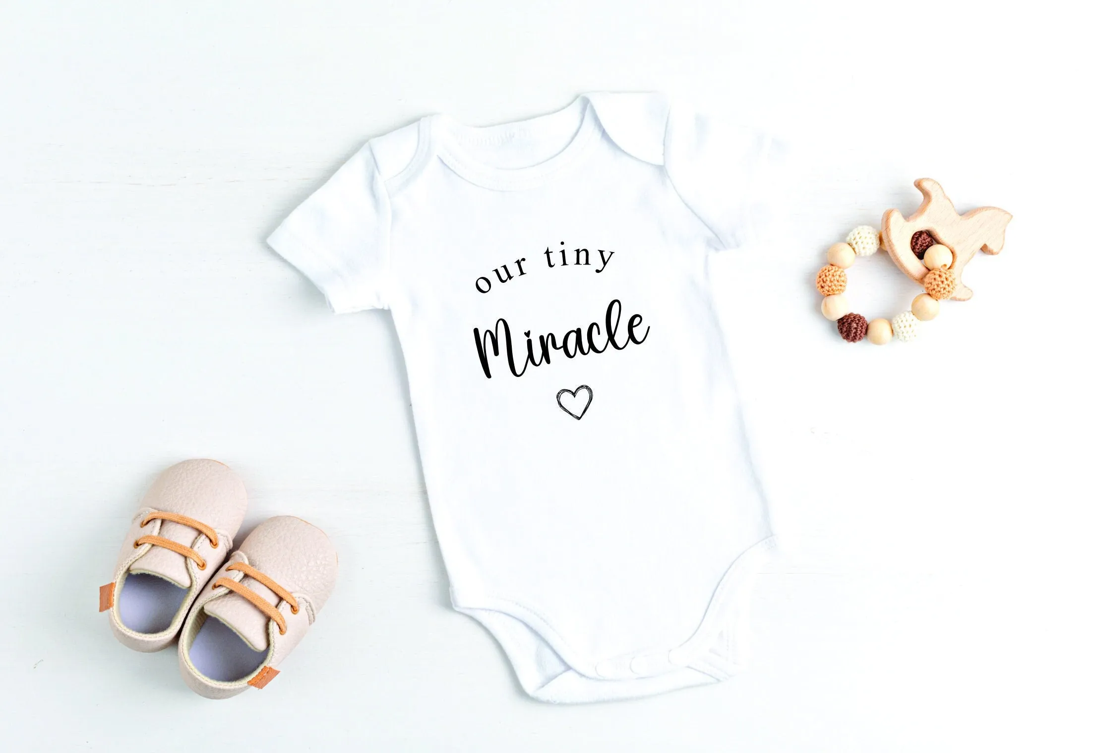 Our Tiny Miracle Pregnancy Announcement Baby Vest/Romper - IVF