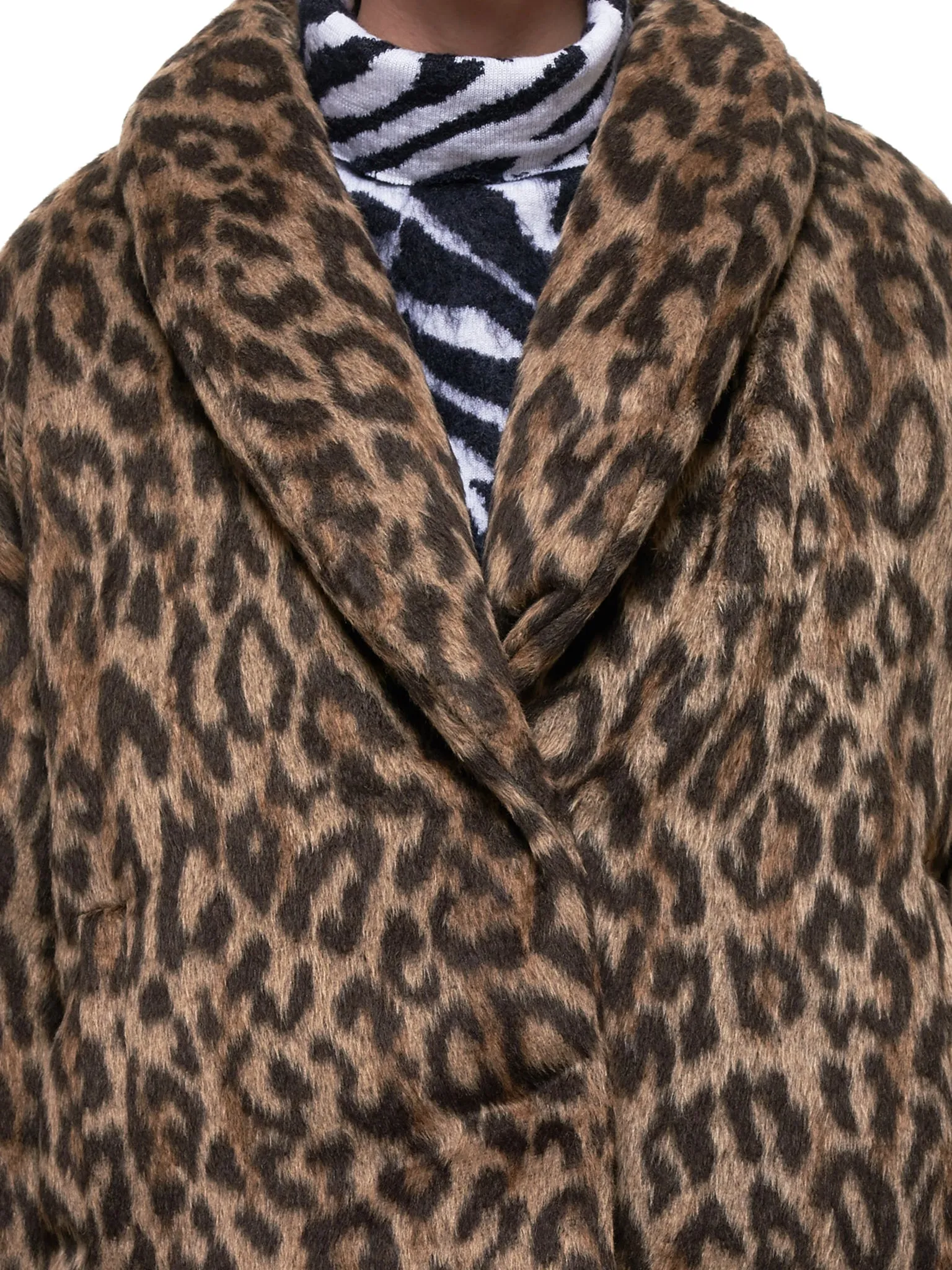 Oversized Leopard Jacket (UWEA101F19FAB001-LEOPARD)