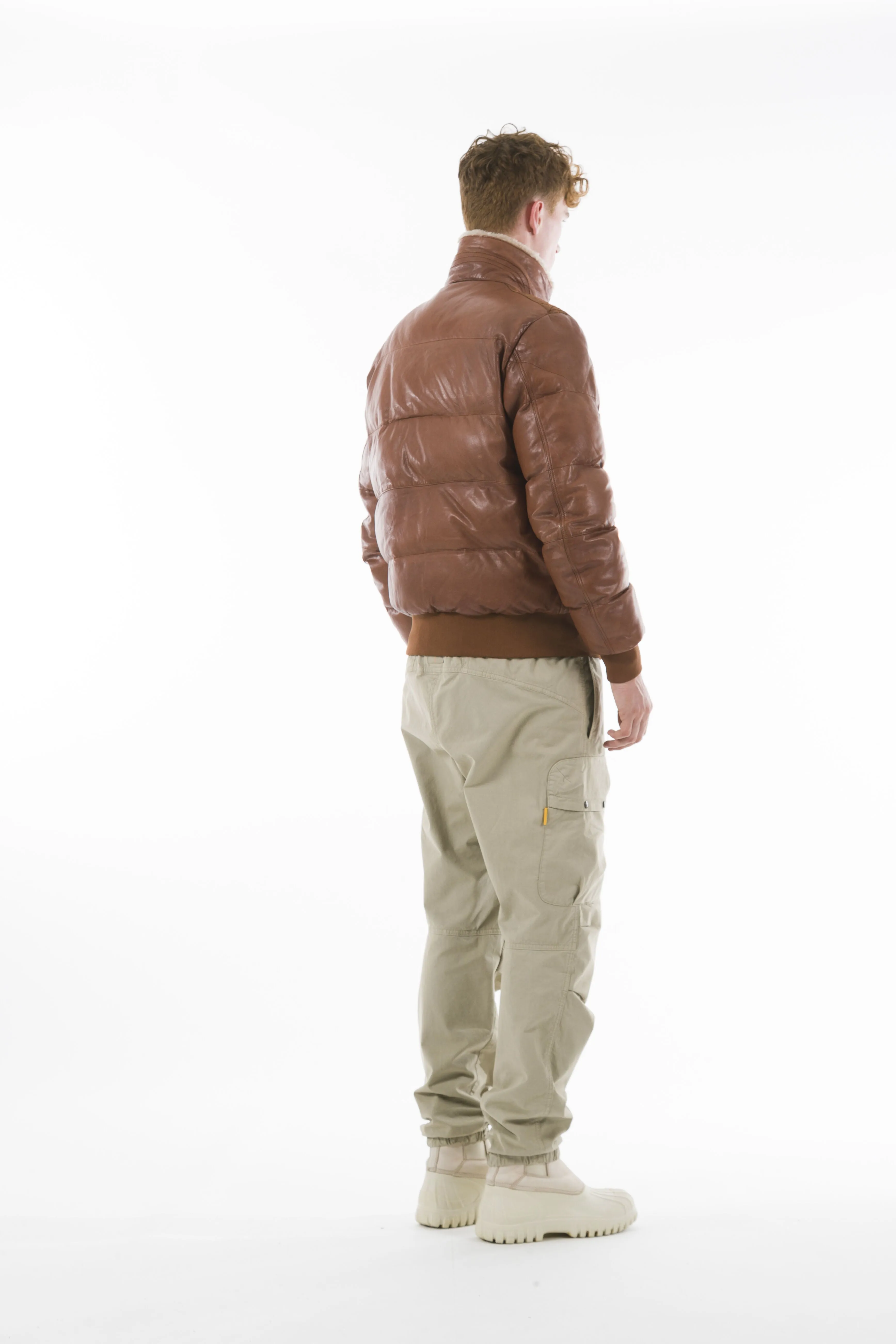 Parajumpers | Alf | Leather Bomber Jacket | Men's