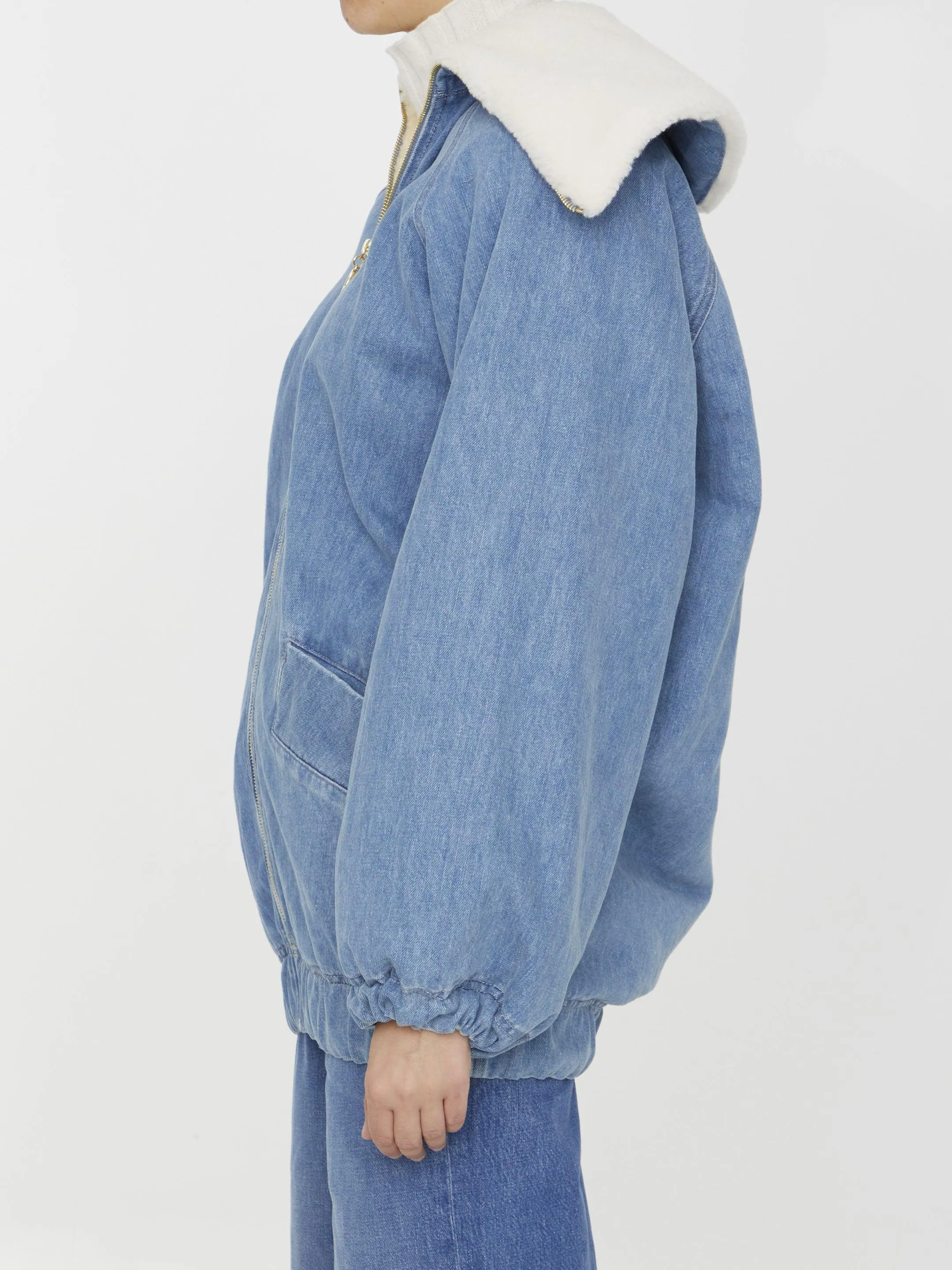 Patou Oversized Denim Jacket