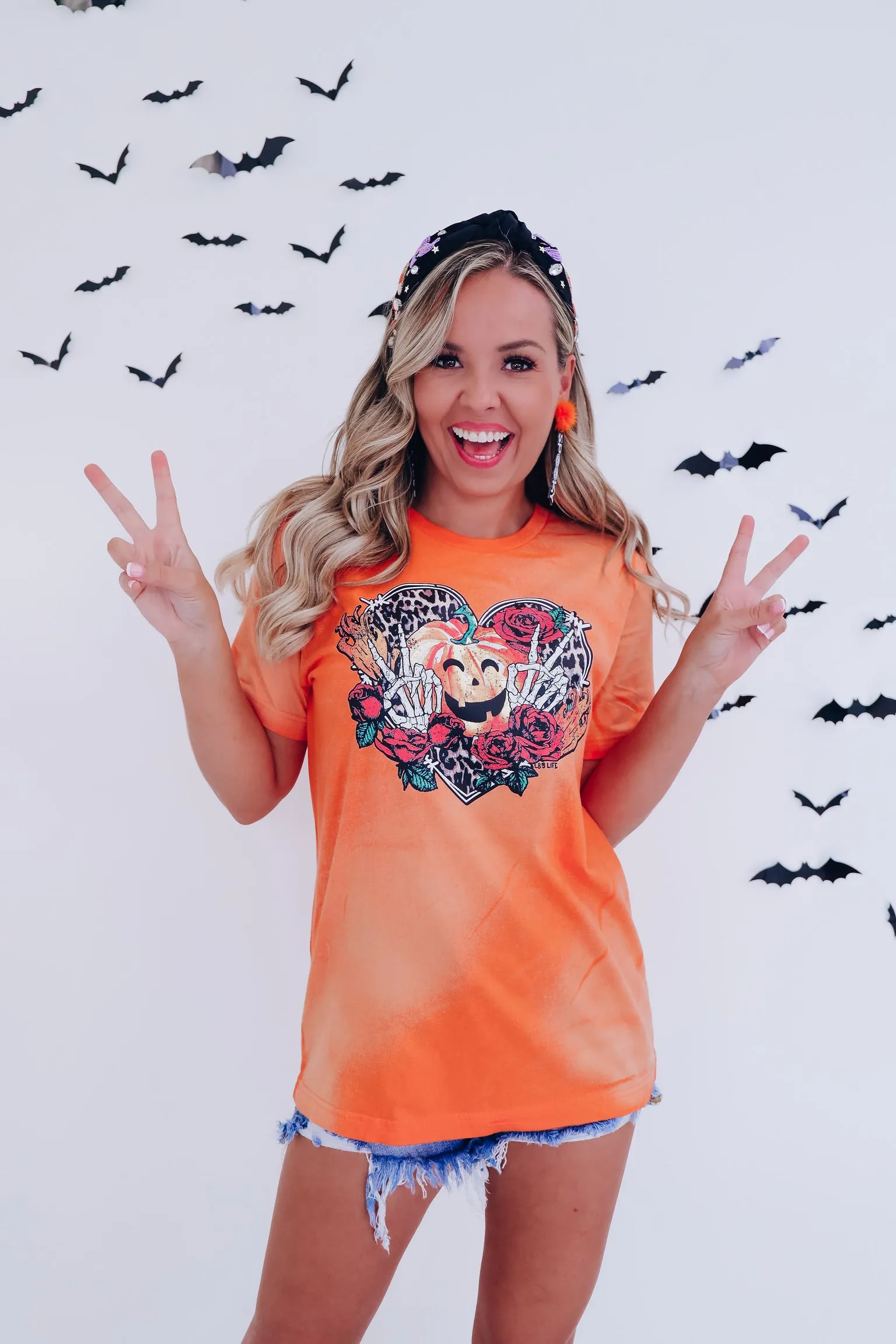 Peace Love & Pumpkins Graphic Tee S-3X