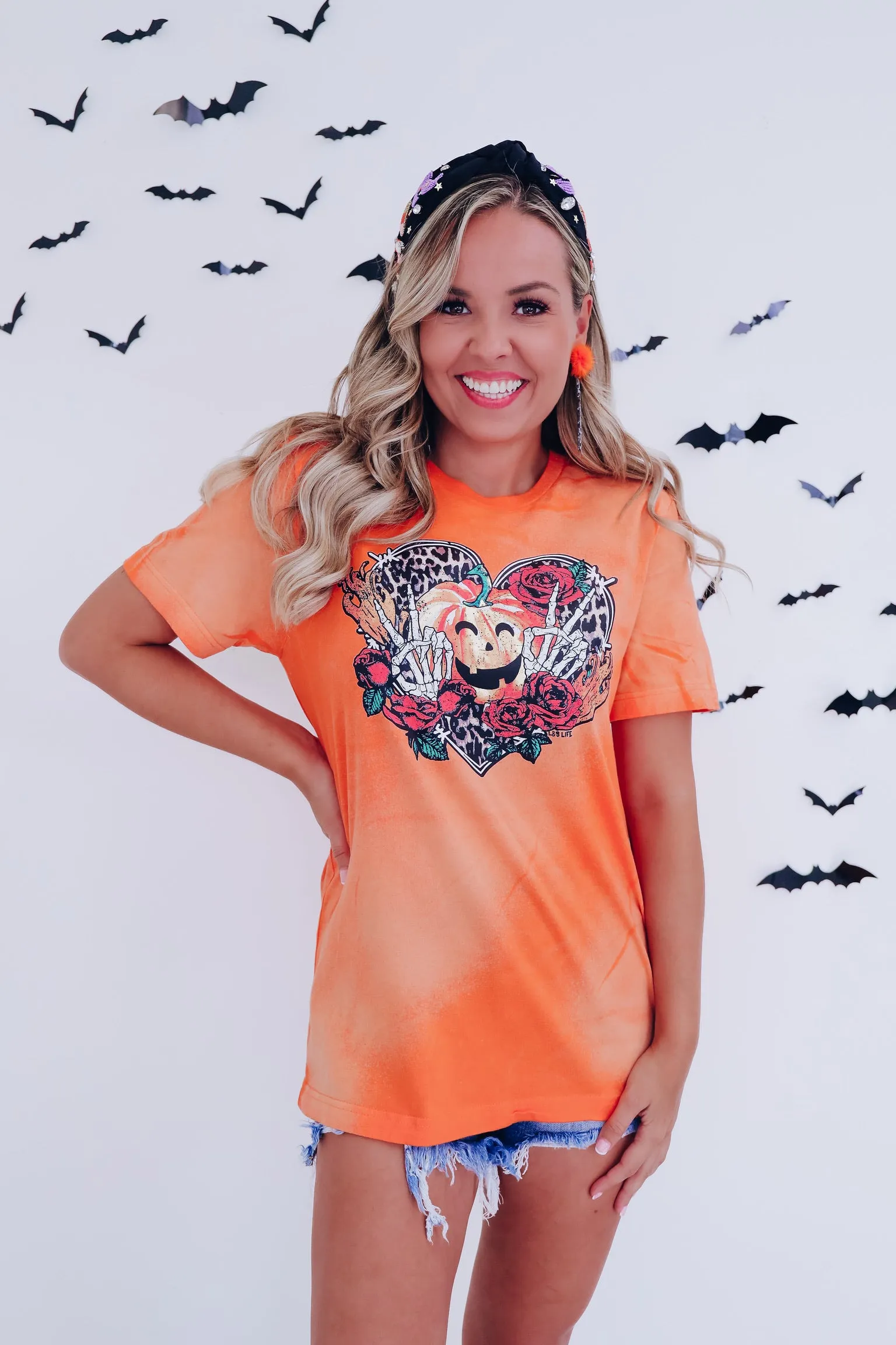 Peace Love & Pumpkins Graphic Tee S-3X