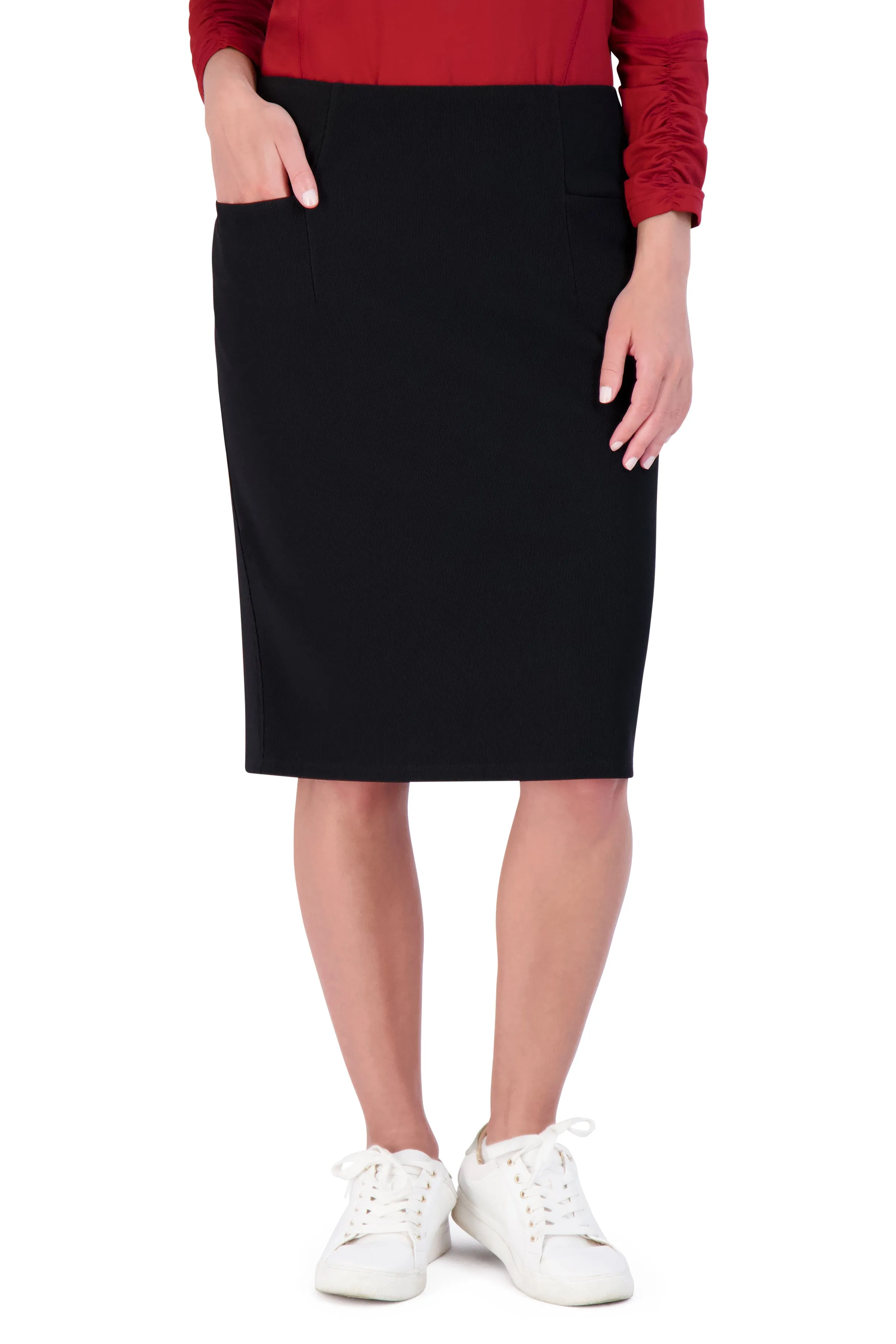 Perfect Fit Pencil Skirt 22" - Black