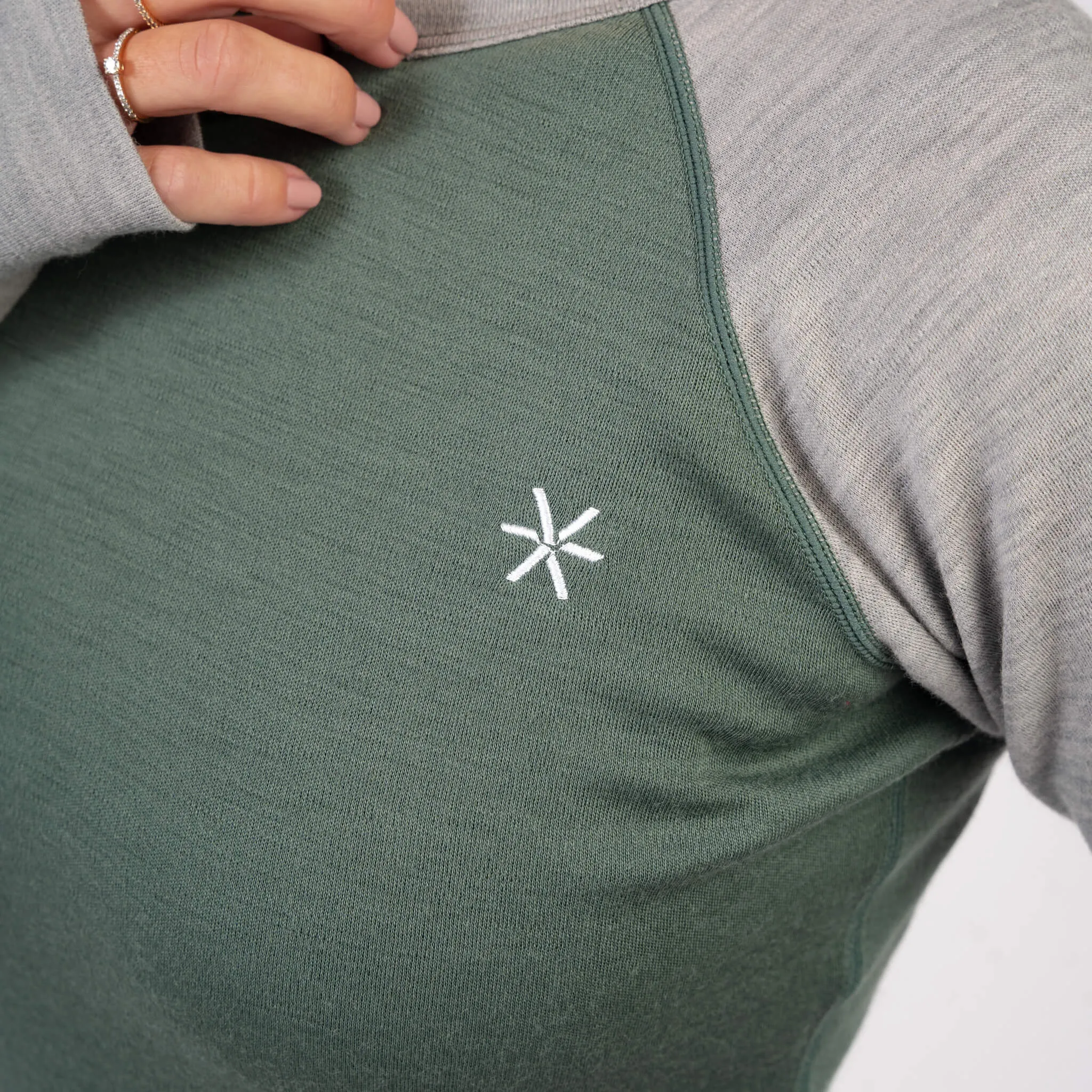 Pine 100% Merino Wool Long Sleeve