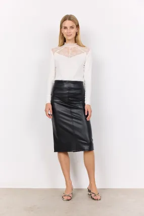 PLEATHER SKIRT