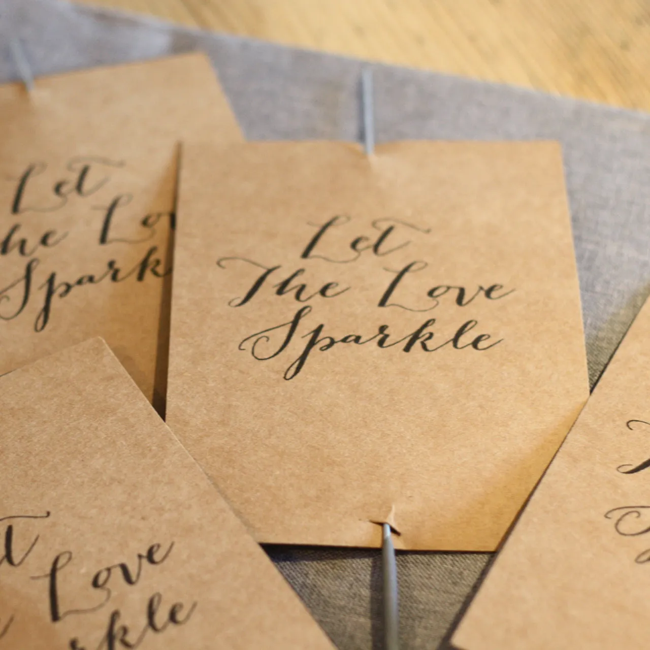 Printable: Let The Love Sparkle Sparkler Tags (personalised)